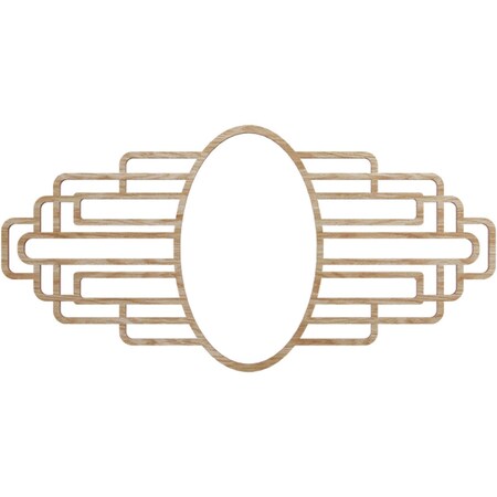 Ekena Millwork Elizabeth Wood Fretwork Pierced Ceiling Medallion, Red Oak, 16"W x 8"H x 4 3/8"IW x 7 5/8"IH x 1/4"T CMWP16X08X0250EBRO